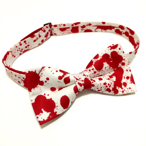 Blood Splatter Bow Tie